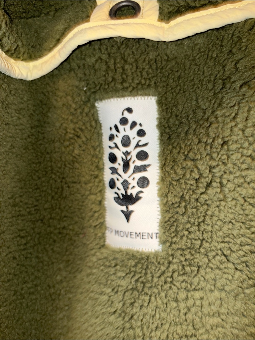 NWT FP Movement by Free People Trail Bender Fleece Jacket in Seagrass combo - Picture 6 of 9